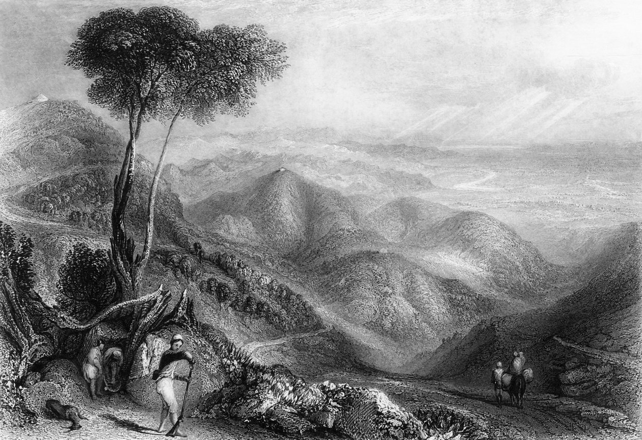 Valley of the Dhoon, from the Landour Ridge by George Francis White