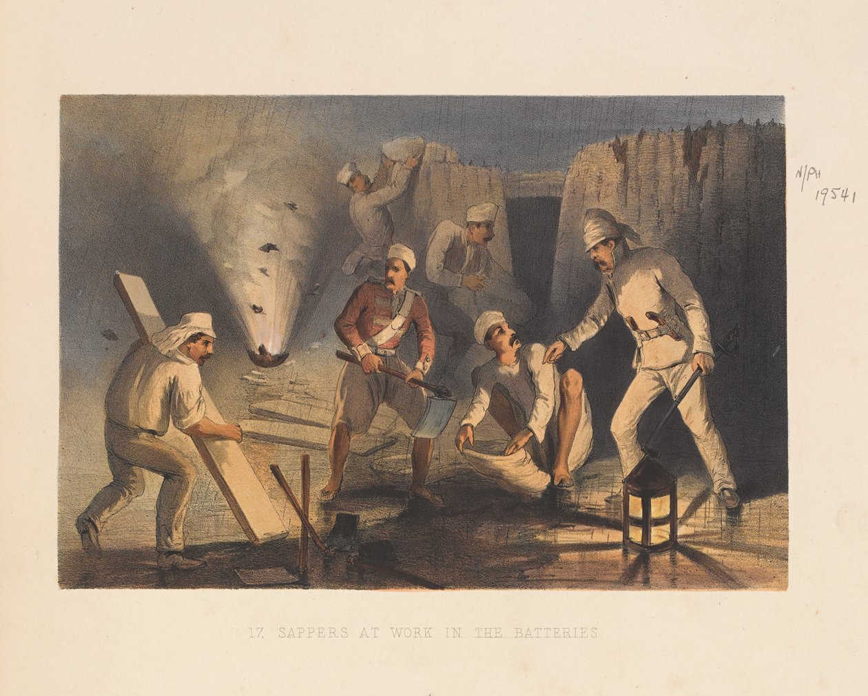 Sappers at Work in the Batteries, 1857 by George Francklin Atkinson