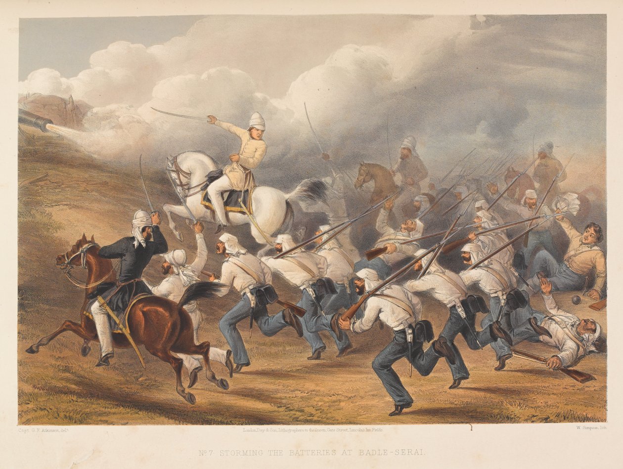 Storming the Batteries at Badle-Serai by George Francklin Atkinson