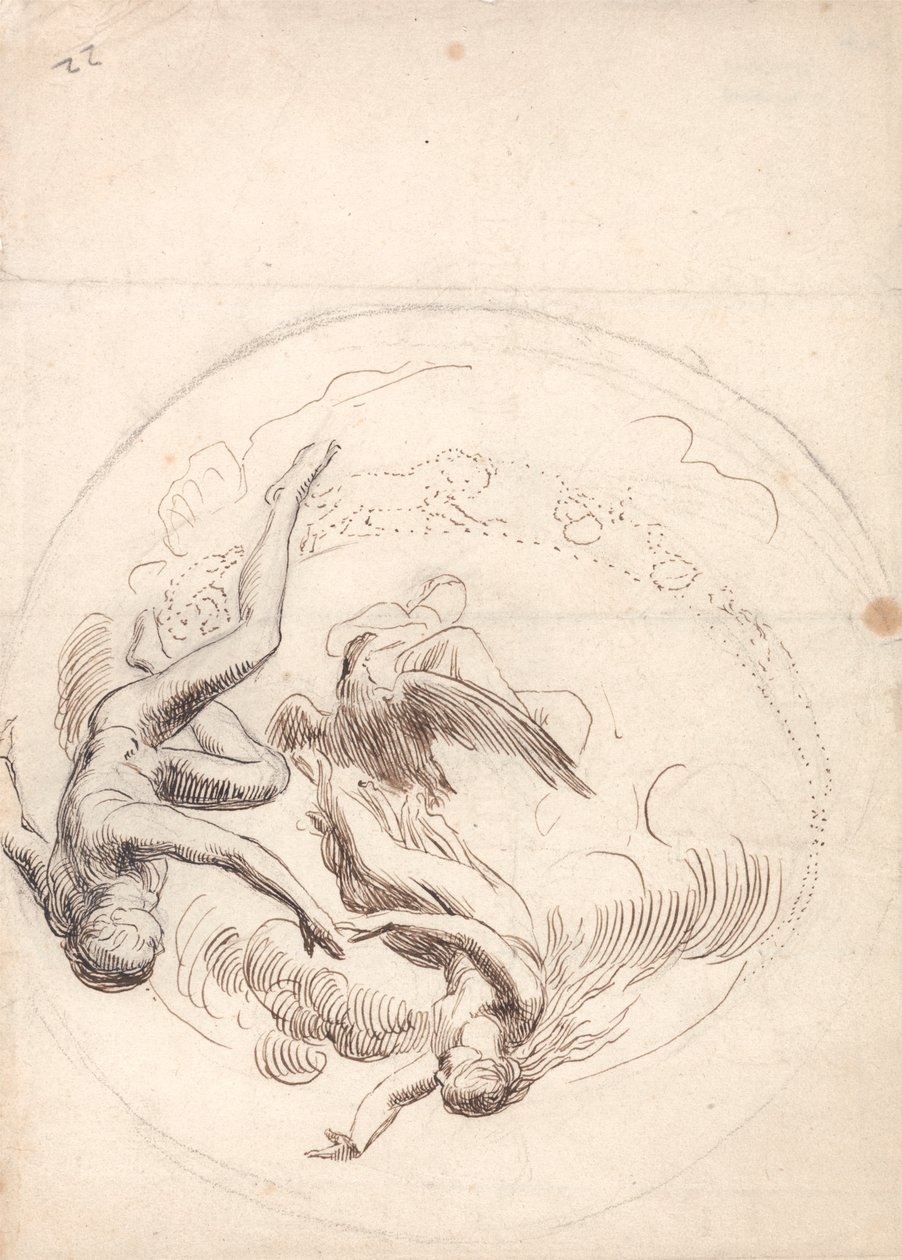 Study for a Circular Ceiling Decoration by George Frederic Watts