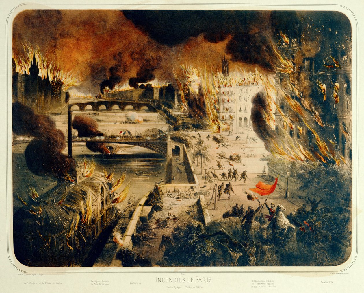 The Commune: Paris Burning by George Frederic Watts