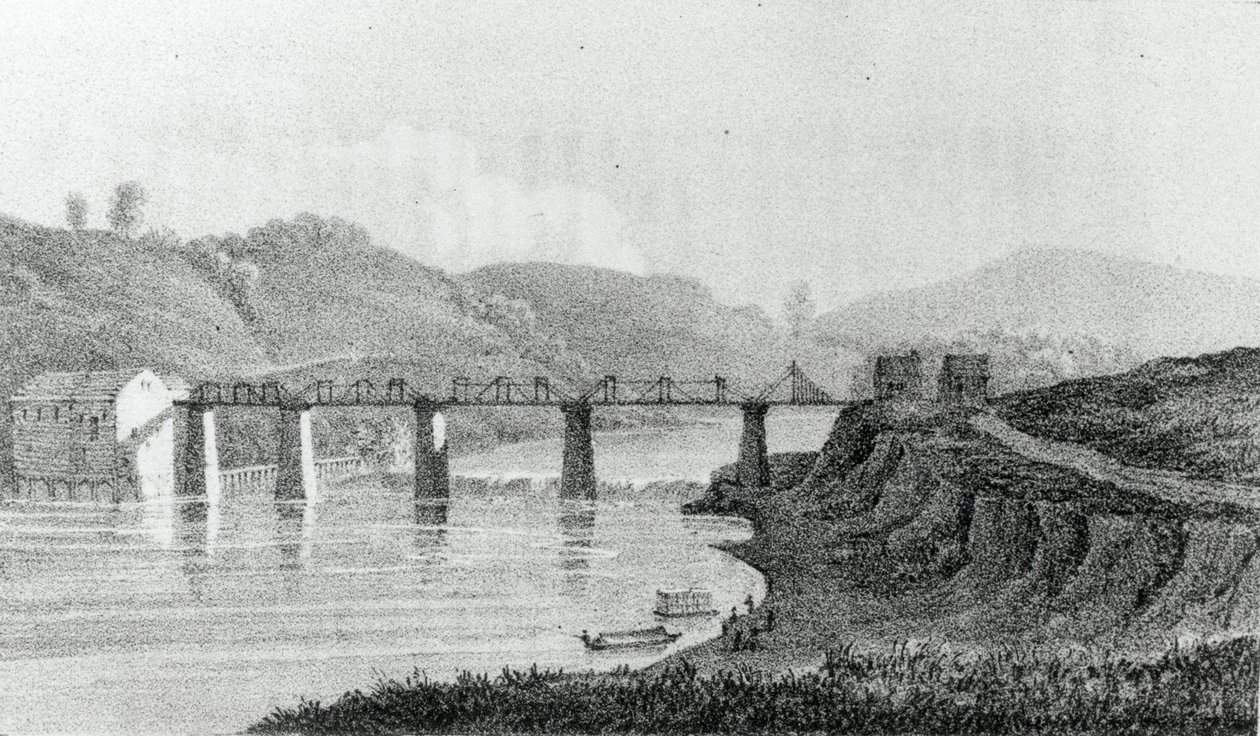 Bridge at Zanesville, Ohio, from 