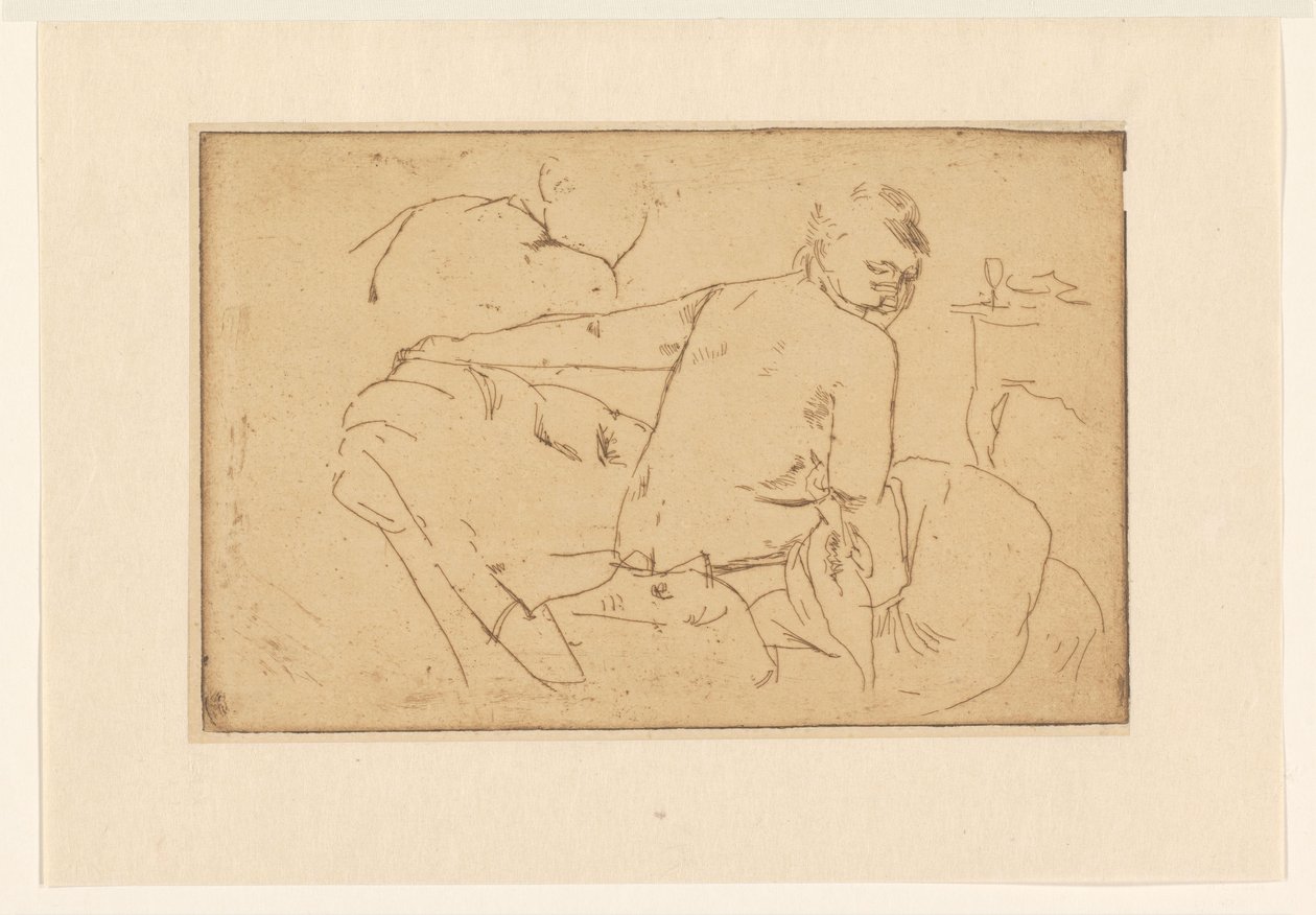 Seated Female Nude by George Hendrik Breitner
