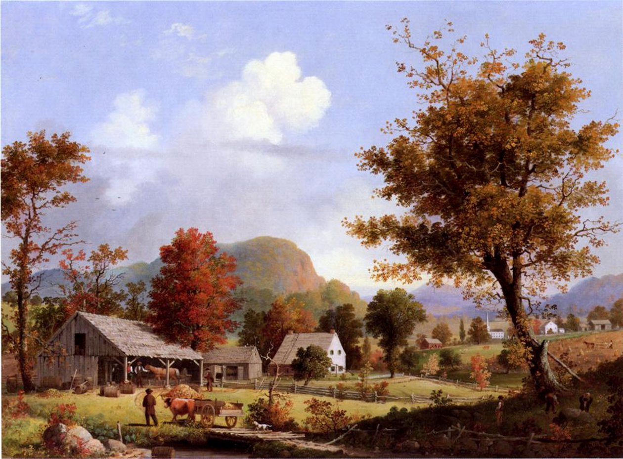 Cider Pressing, 1855 by George Henry Durrie