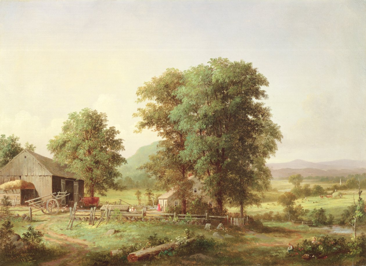 Summer Landscape, 1862 by George Henry Durrie