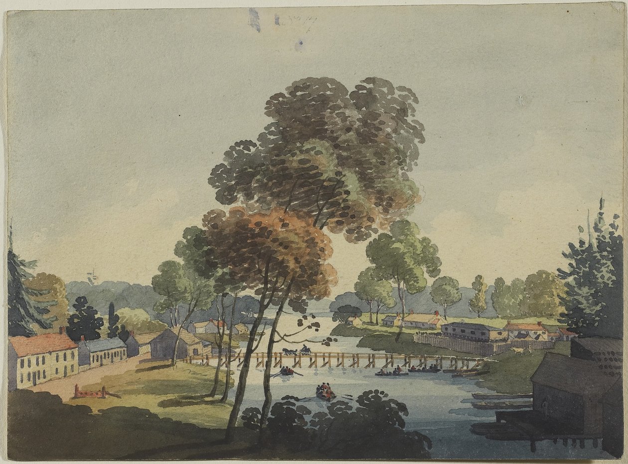 Village of Chippawa near the Falls of Niagara by George Heriot