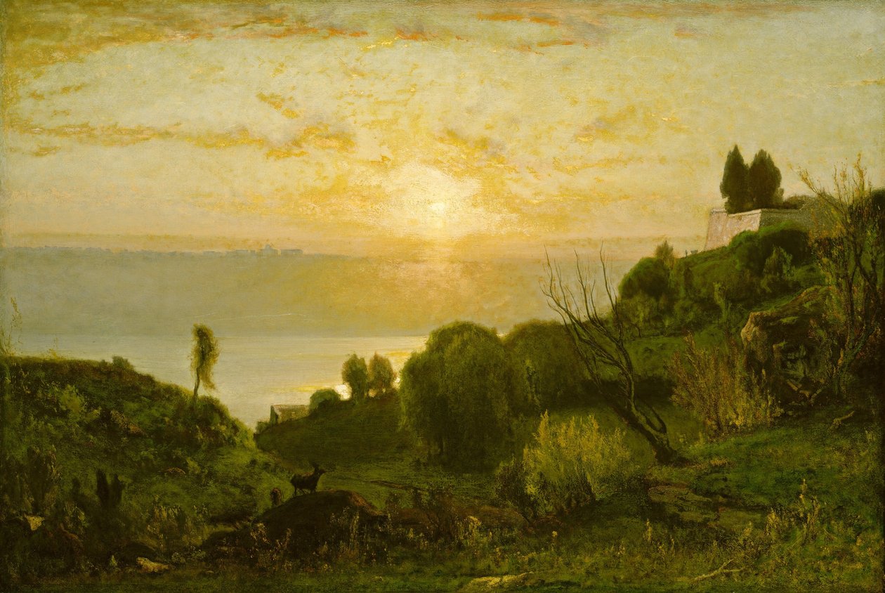 Lake Albano, Sunset, c. 1874 by George Inness