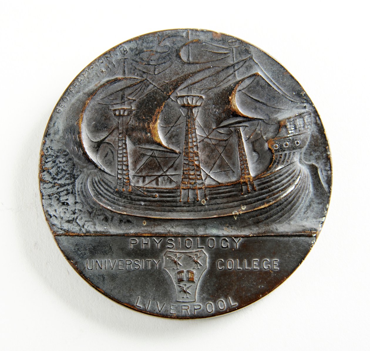 Liverpool University George Holt medal for Physiology by George James Frampton