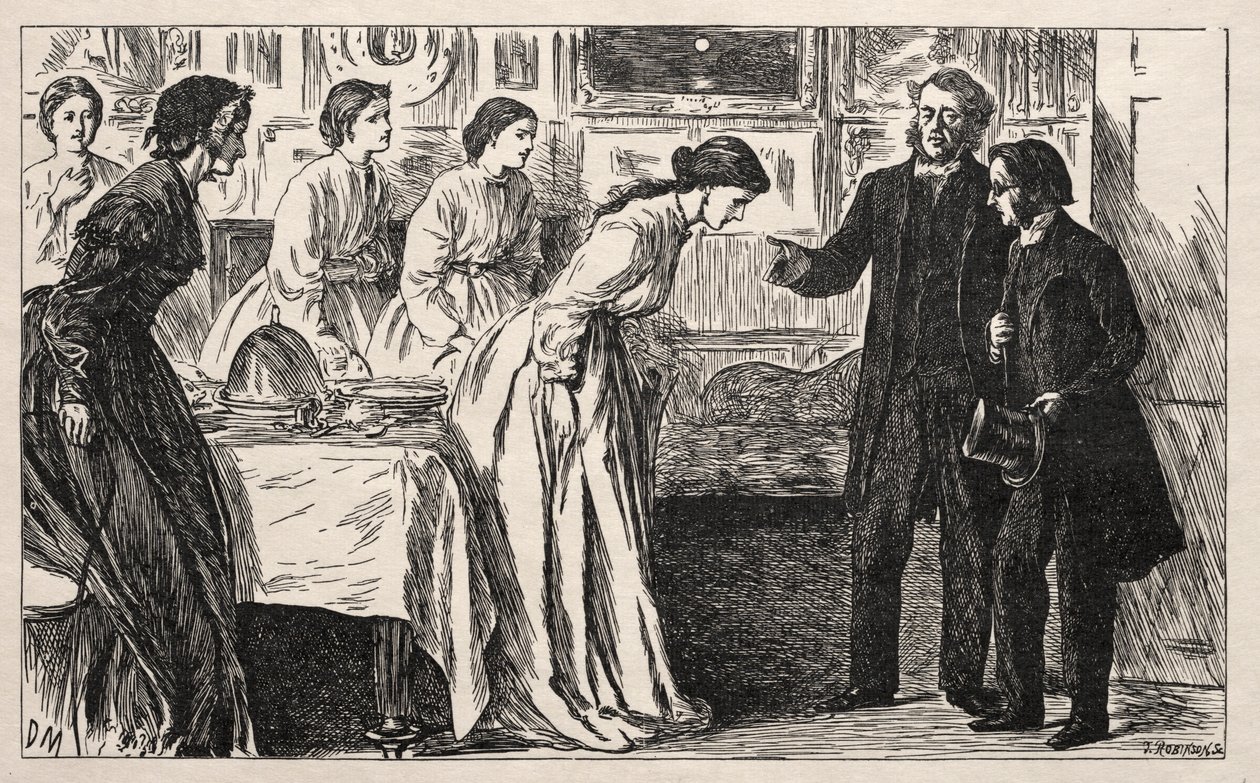 Wanted a Curate. Rather an Ordeal for the Reverend M. Green, 1865 by George Louis Palmella Busson Du Maurier
