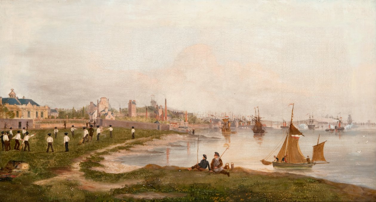Magdalen Green Before the Dundee to Perth Railway by George McGillivray