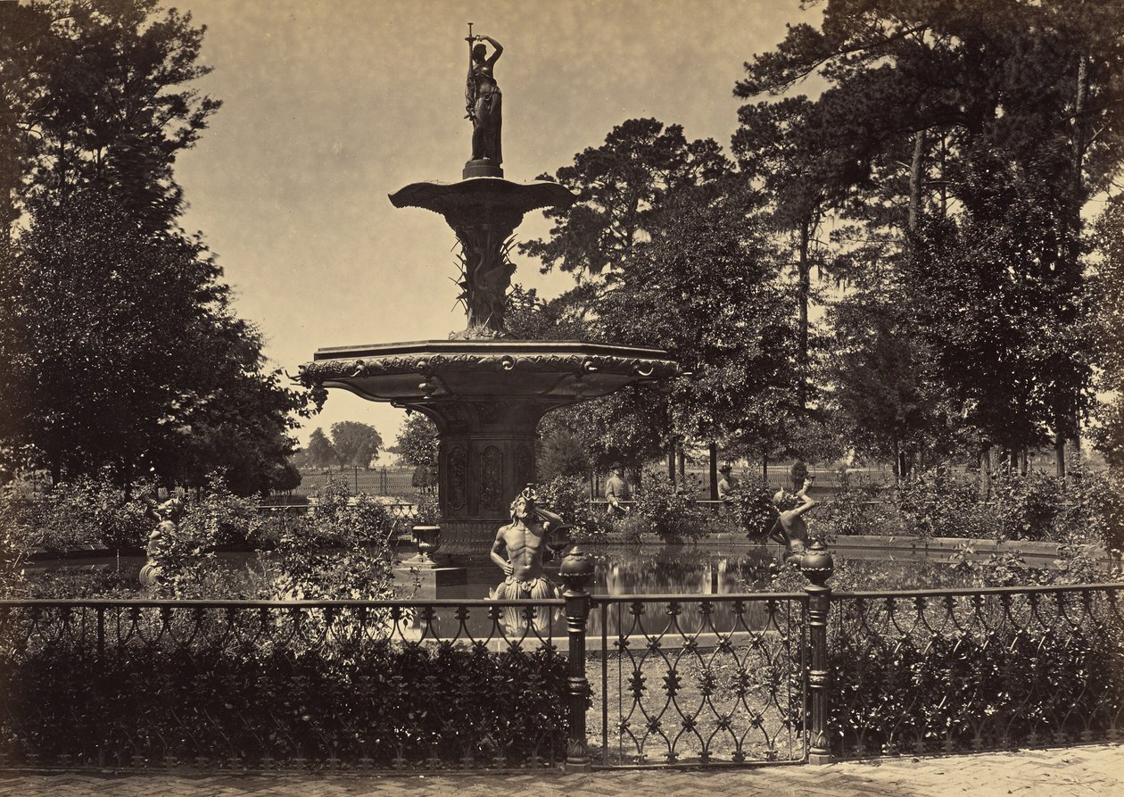 Fountain Savannah, Georgia by George N. Barnard