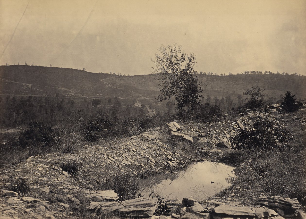 Mission Ridge from Orchard Knob by George N. Barnard