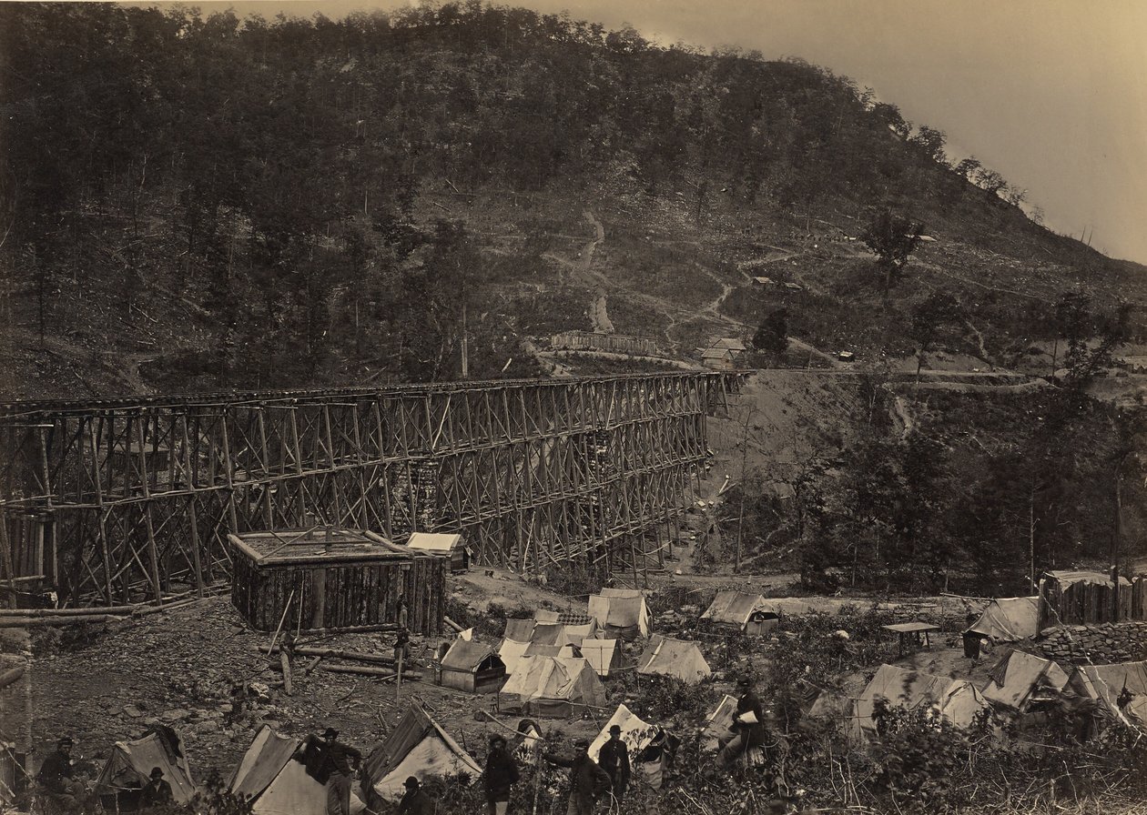 Pass in the Raccoon Range, Whiteside No. 1 by George N. Barnard