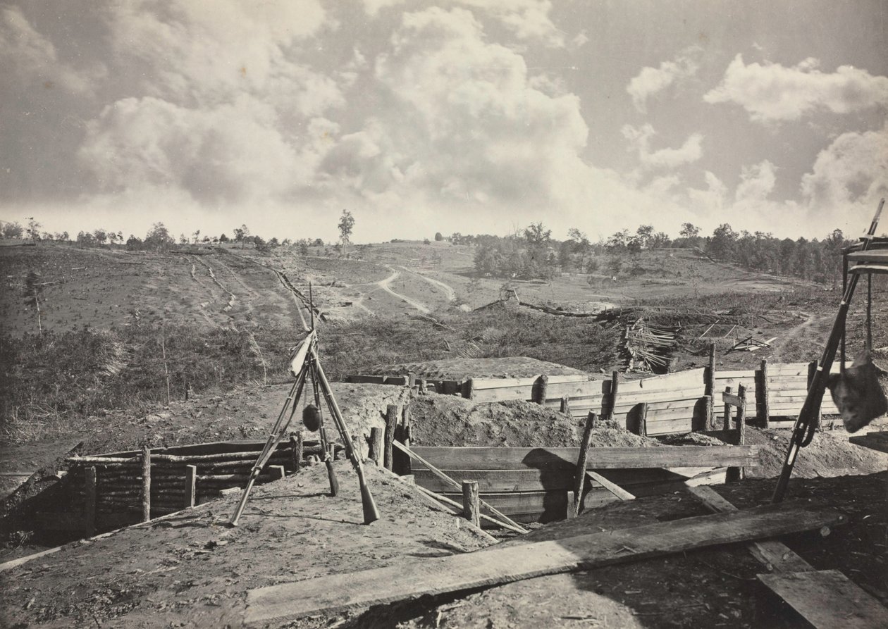Rebel Works in Front of Atlanta, Georgia, No. 5 by George N. Barnard