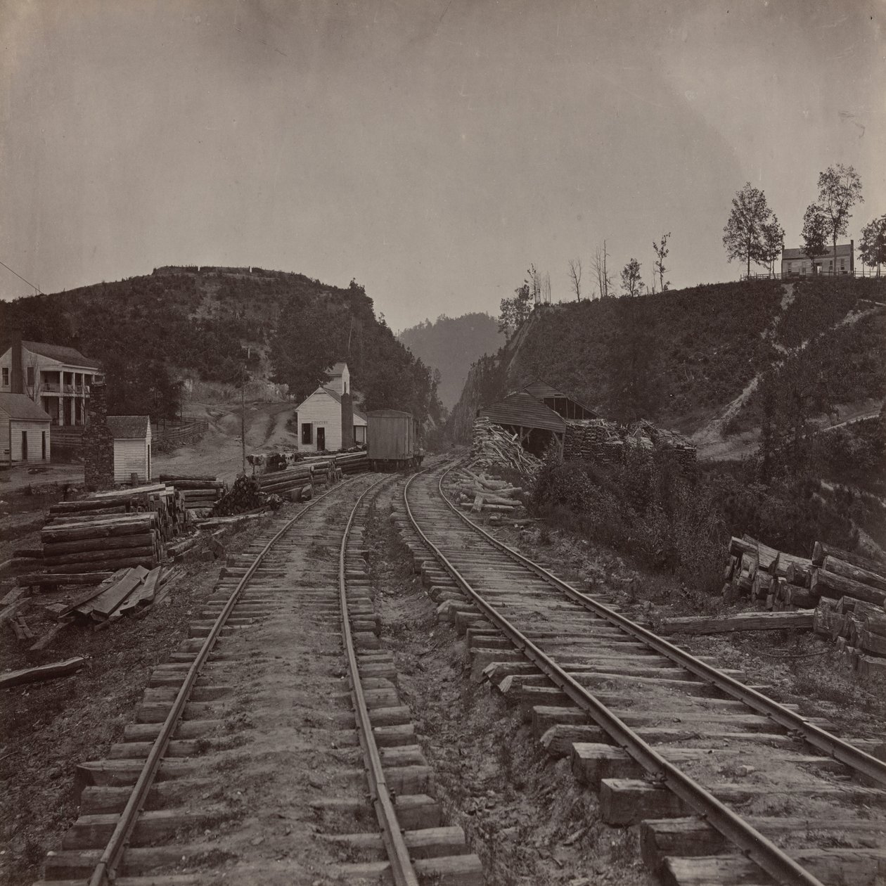 The Allatoona Pass, Looking North, Georgia by George N. Barnard