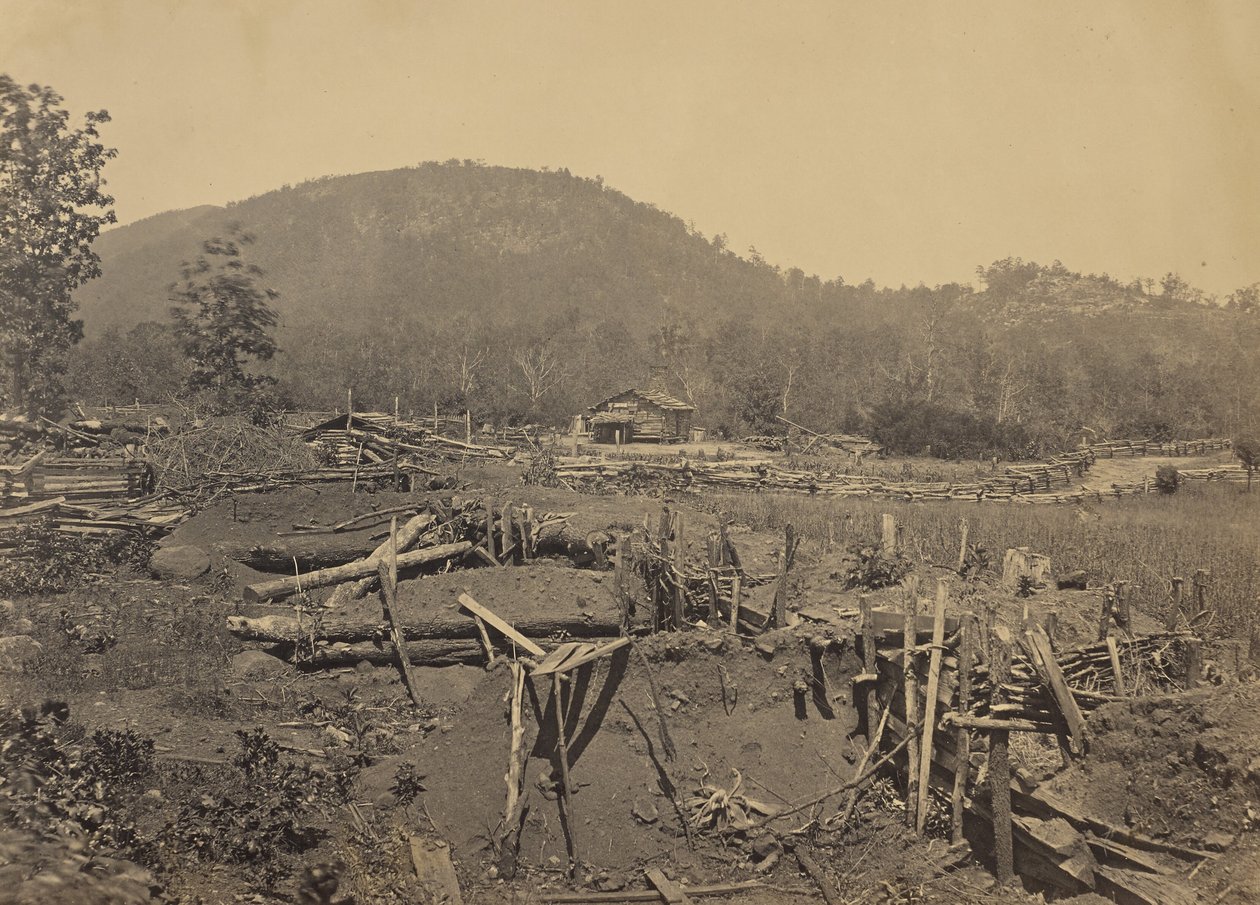 The Front of Kenesaw Mountain, Georgia by George N. Barnard