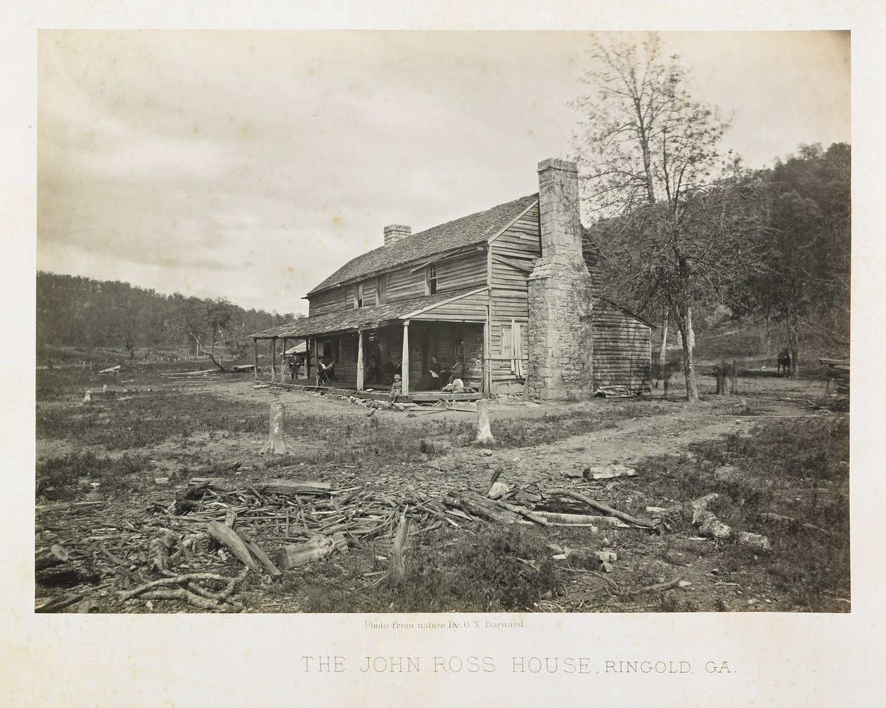 The John Ross House, Ringold, Georgia by George N. Barnard