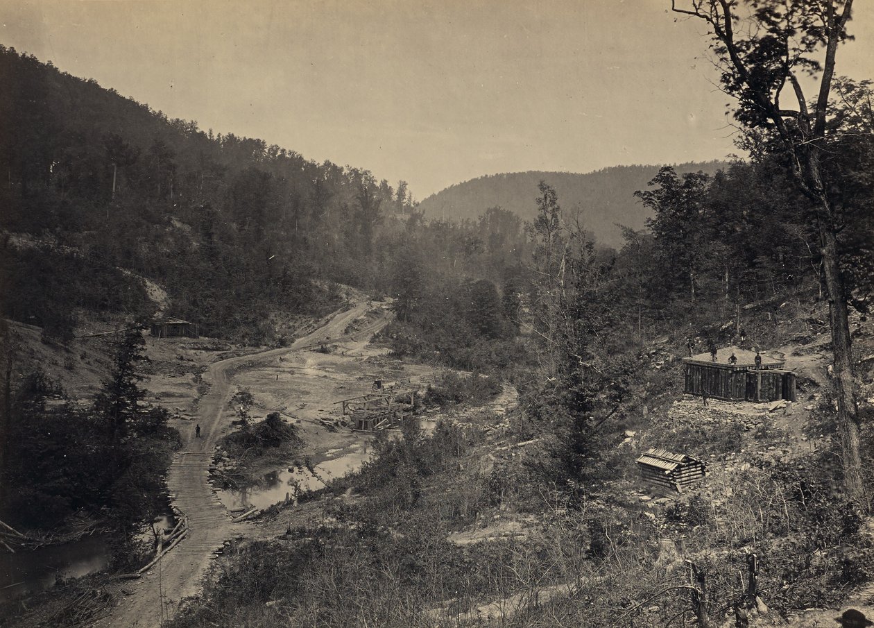 Whiteside Valley Below the Bridge by George N. Barnard
