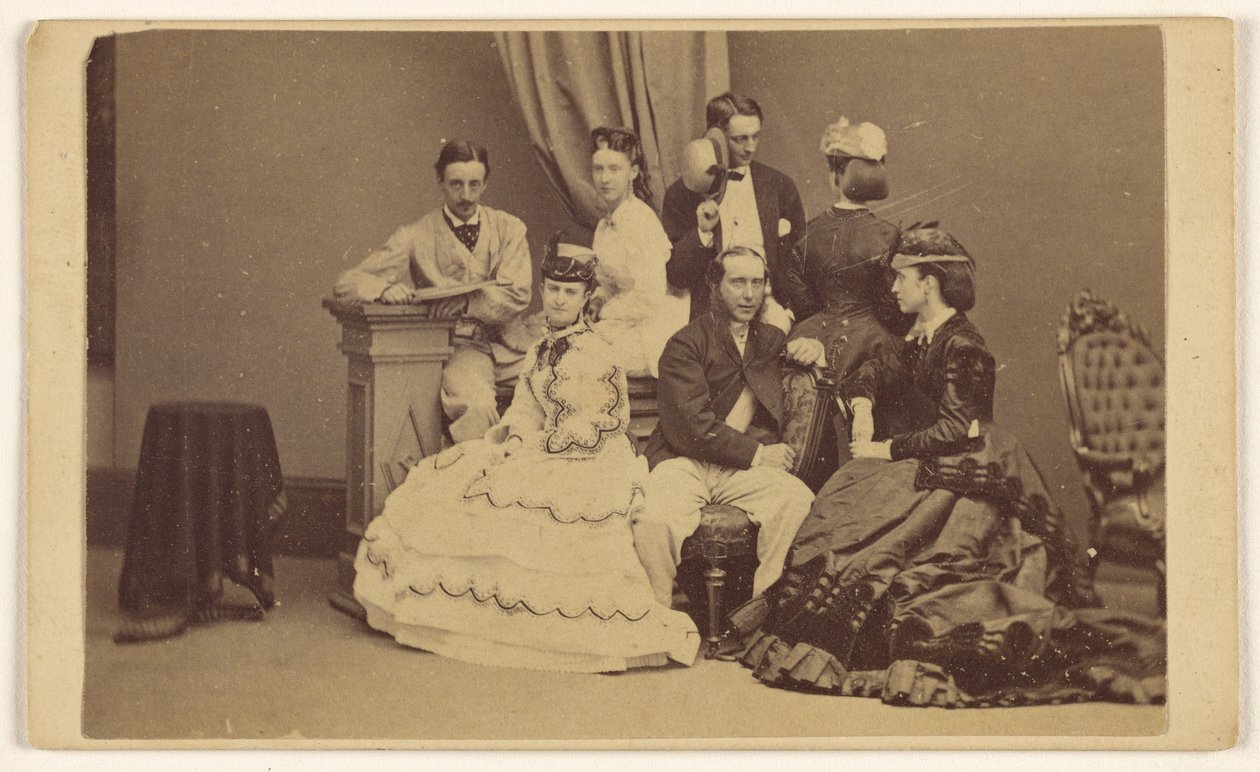 Portrait of an Unidentified Group: Four Women and Three Men by George P. Critcherson