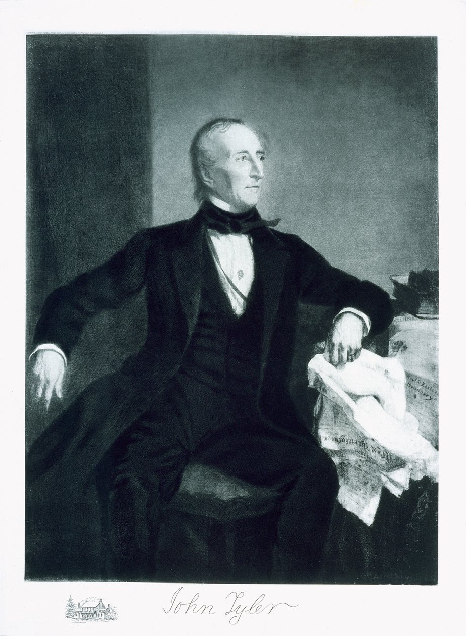 John Tyler, 10th President of the United States of America, pub. 1901 by George Peter Alexander Healy