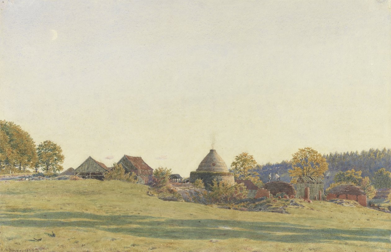 Brickfield at Pitland Street, Surrey by George Price Boyce