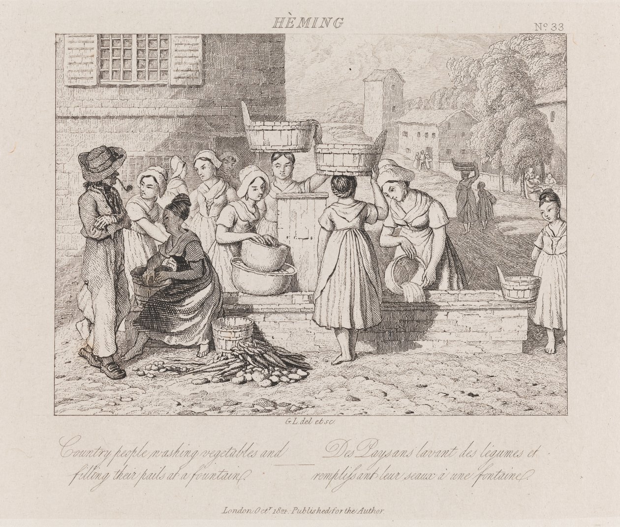 Washing Vegetables, Heming by George Robert Lewis