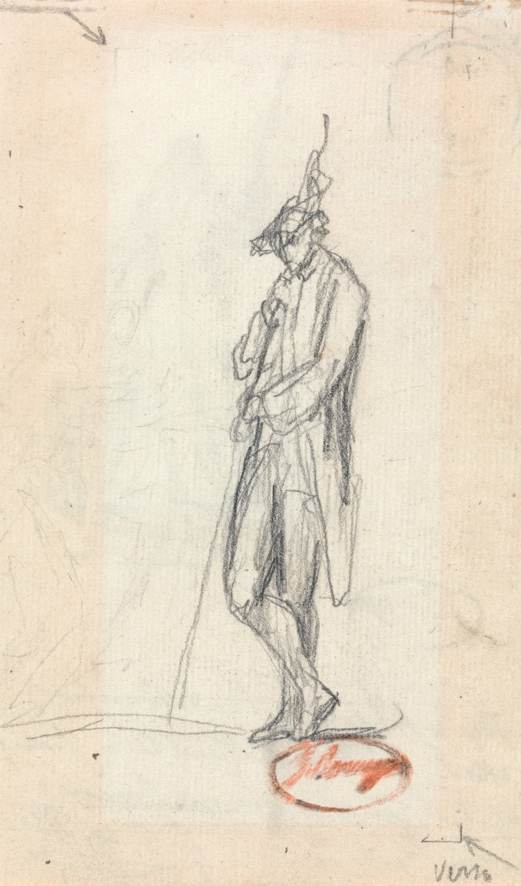 A Standing Male Figure by George Romney