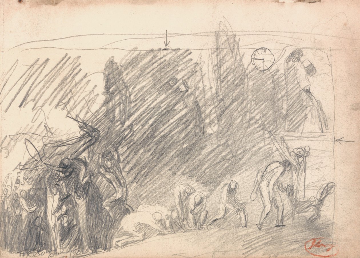 Figure Composition Study by George Romney
