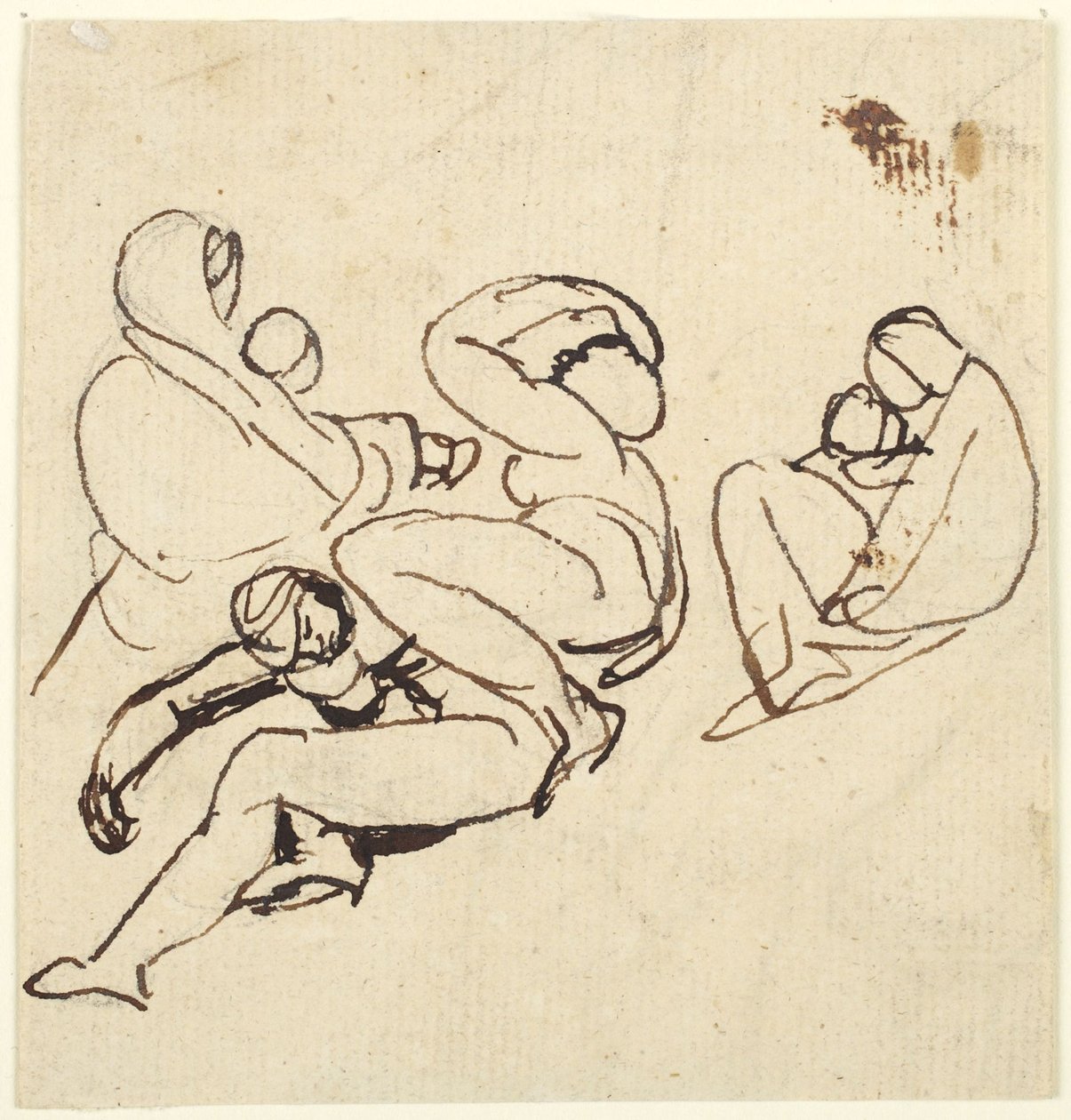Figure Studies of Women and Children Suffering by George Romney