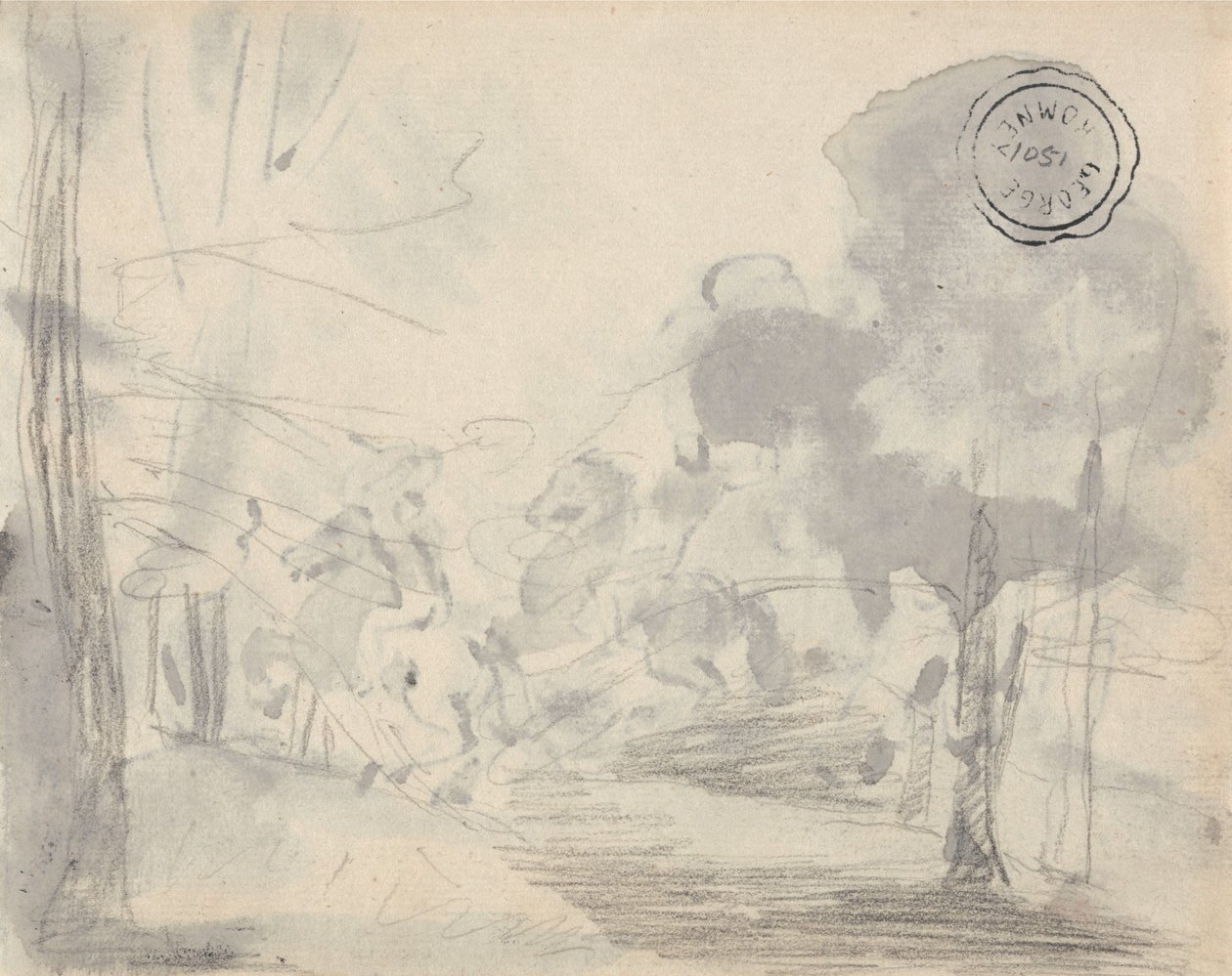 Glade with Trees by George Romney