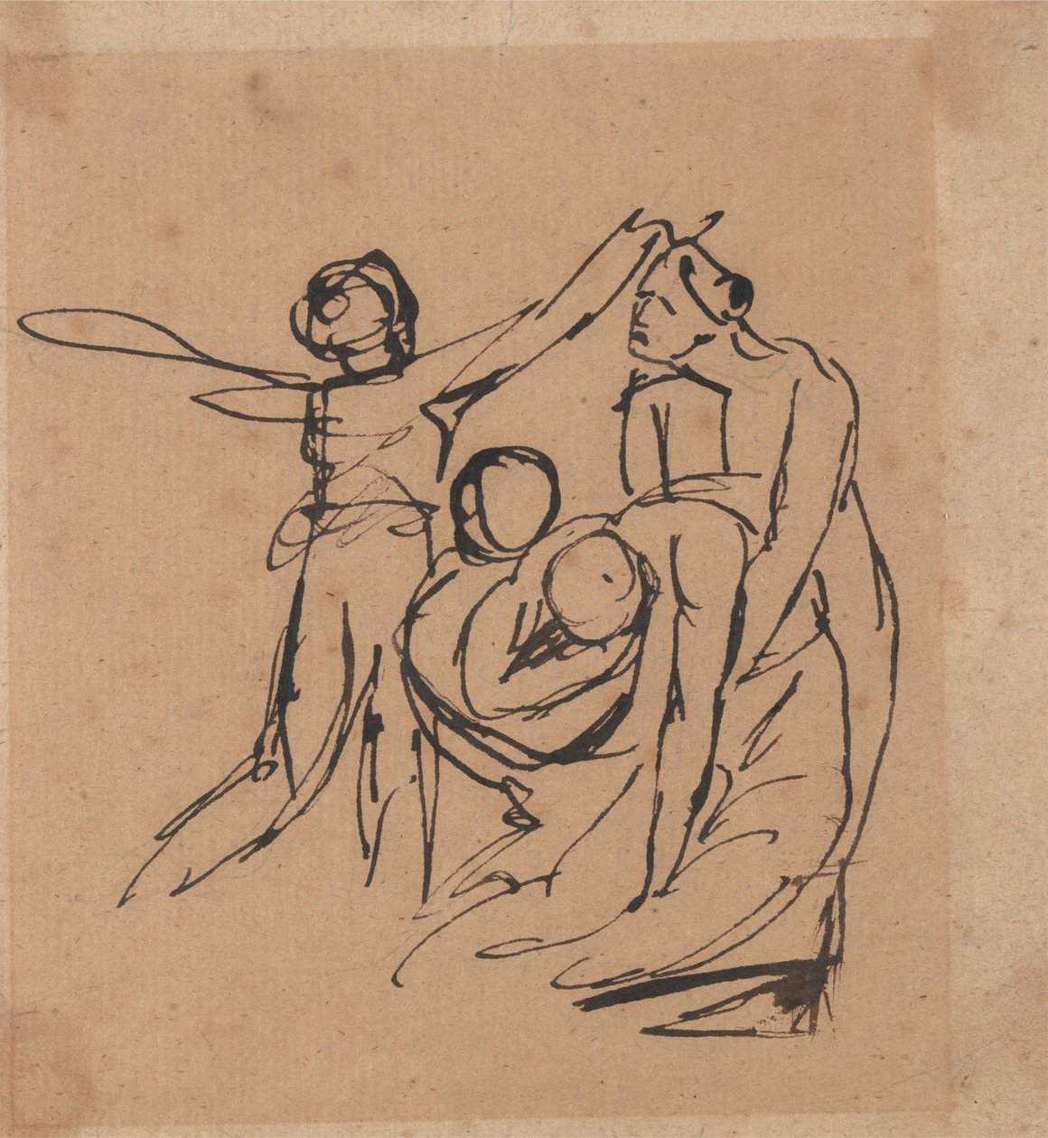 Mourning Group by George Romney
