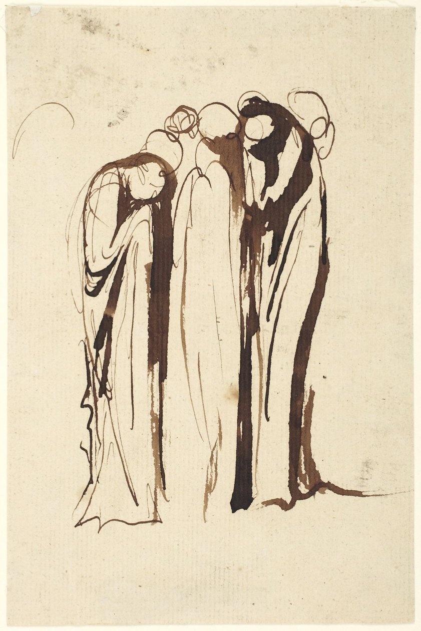 Group of Standing Figures Weeping by George Romney