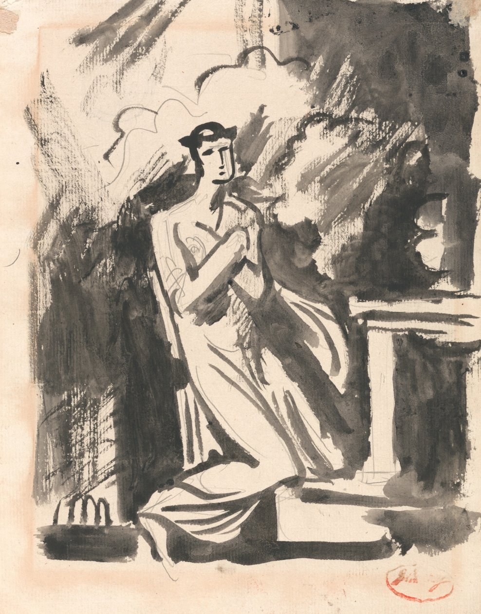 Iphigenia Kneeling at an Altar by George Romney