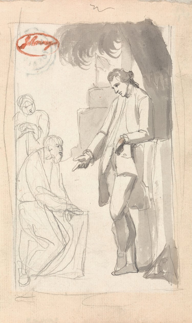 Major Thomas Pearson and the Brahman by George Romney
