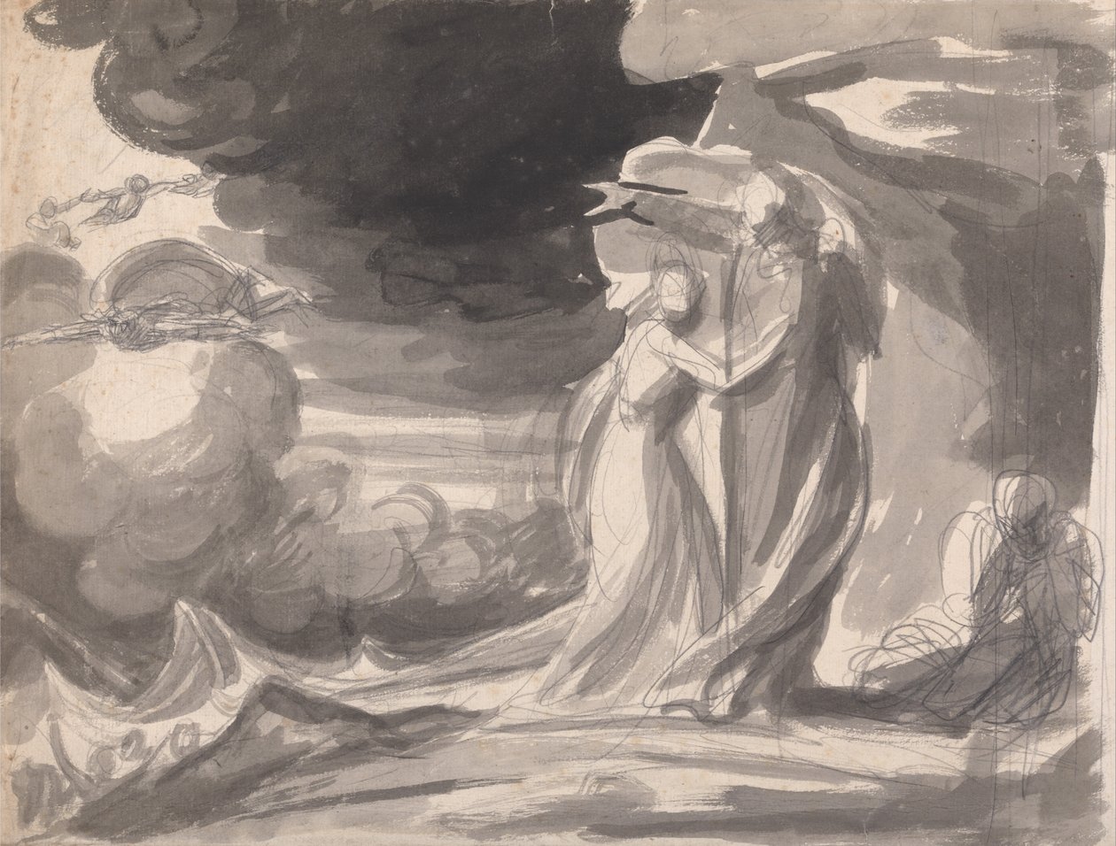 Miranda, Prospero, and Caliban: The Tempest by George Romney