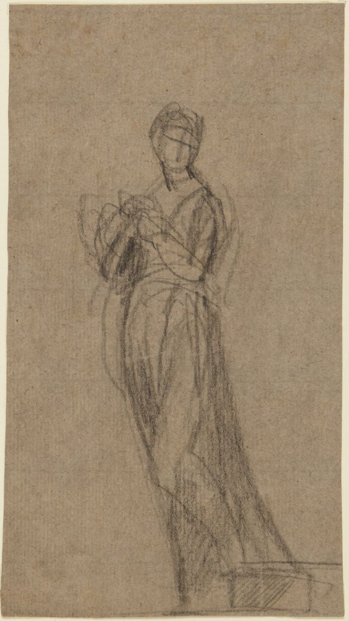 Portrait Study of a Standing Woman by George Romney