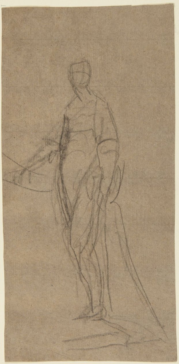 Portrait Study of a Standing Woman by George Romney
