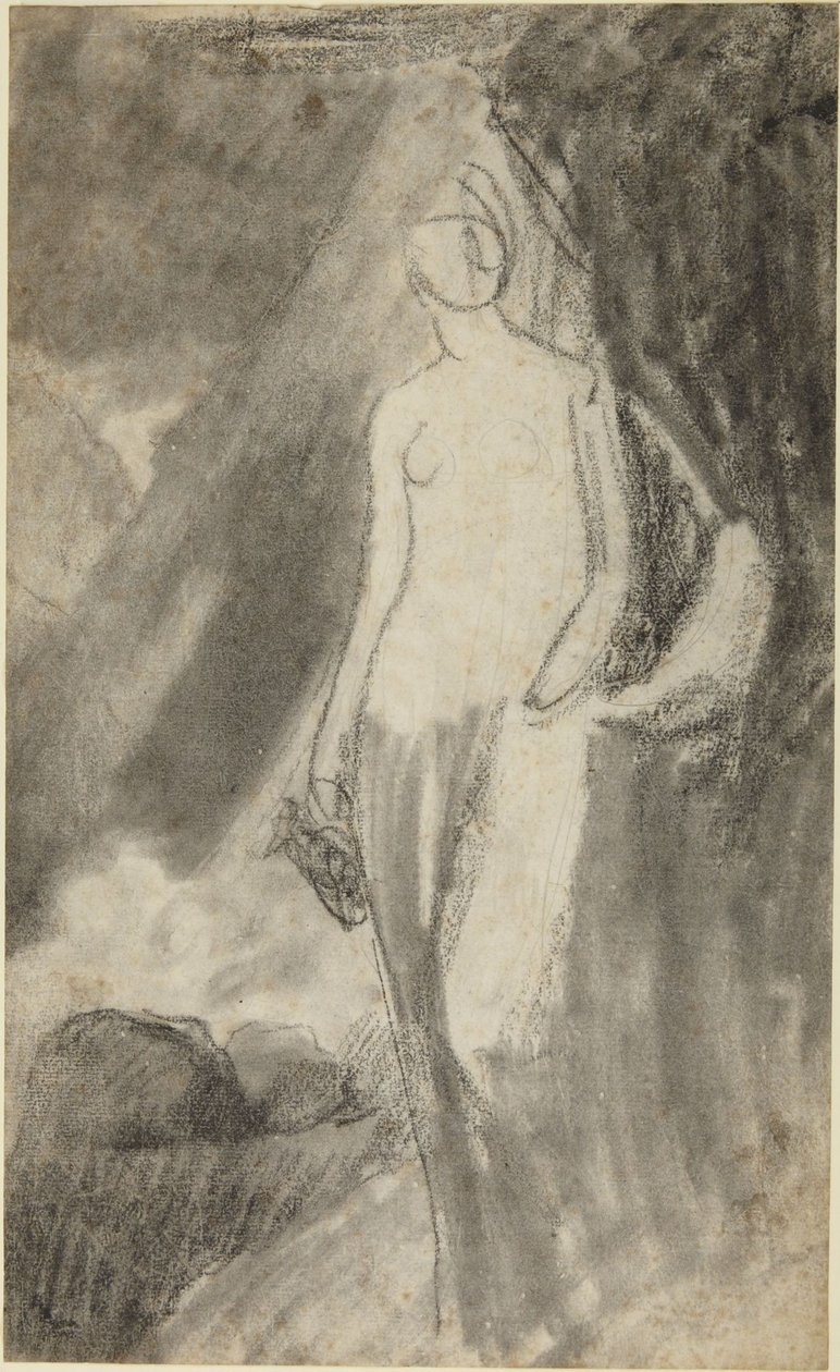 Portrait Study of a Standing Woman by George Romney