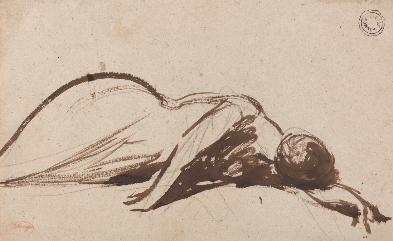 Prostrate Woman by George Romney