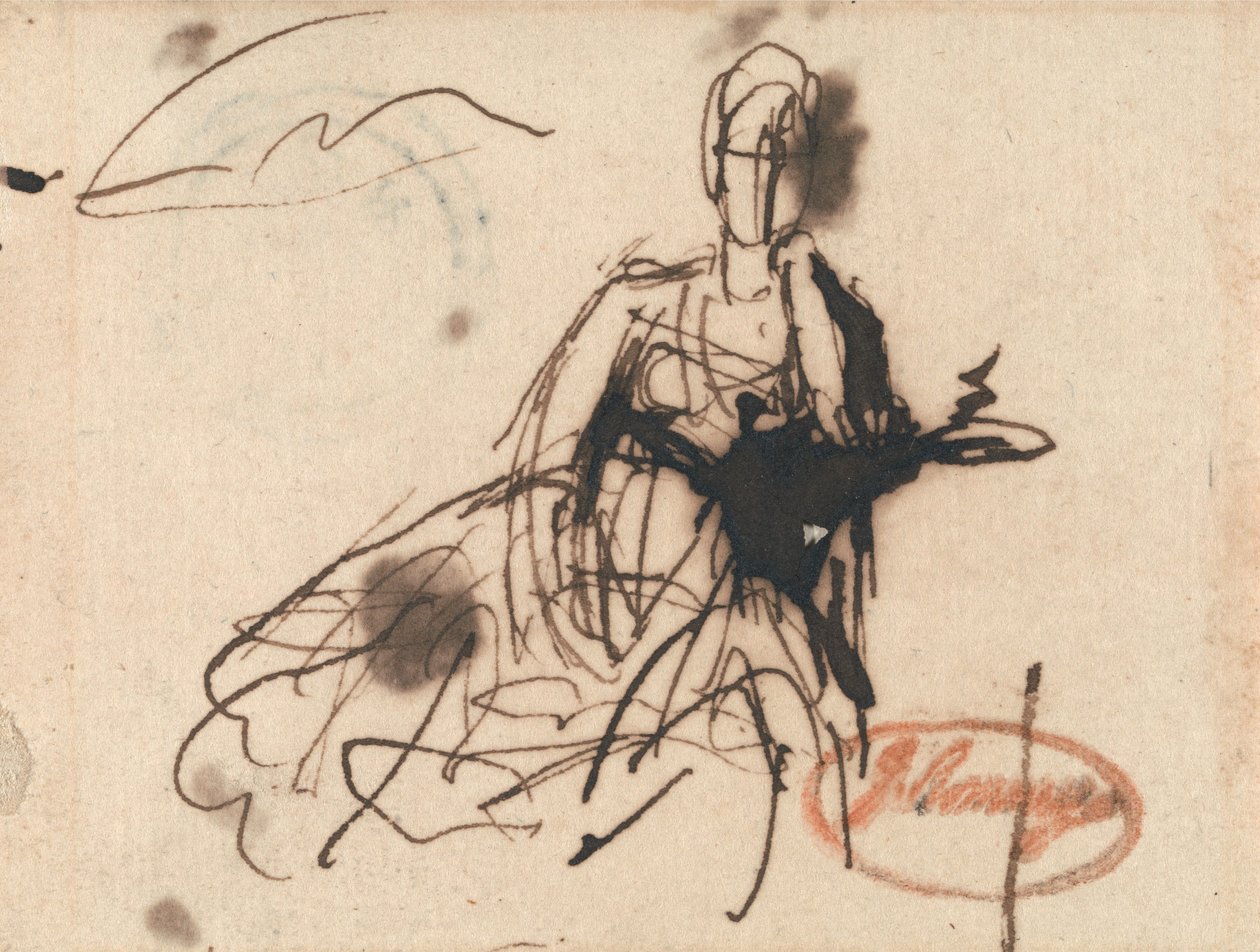 Seated Woman, Possibly Mrs. Harris by George Romney