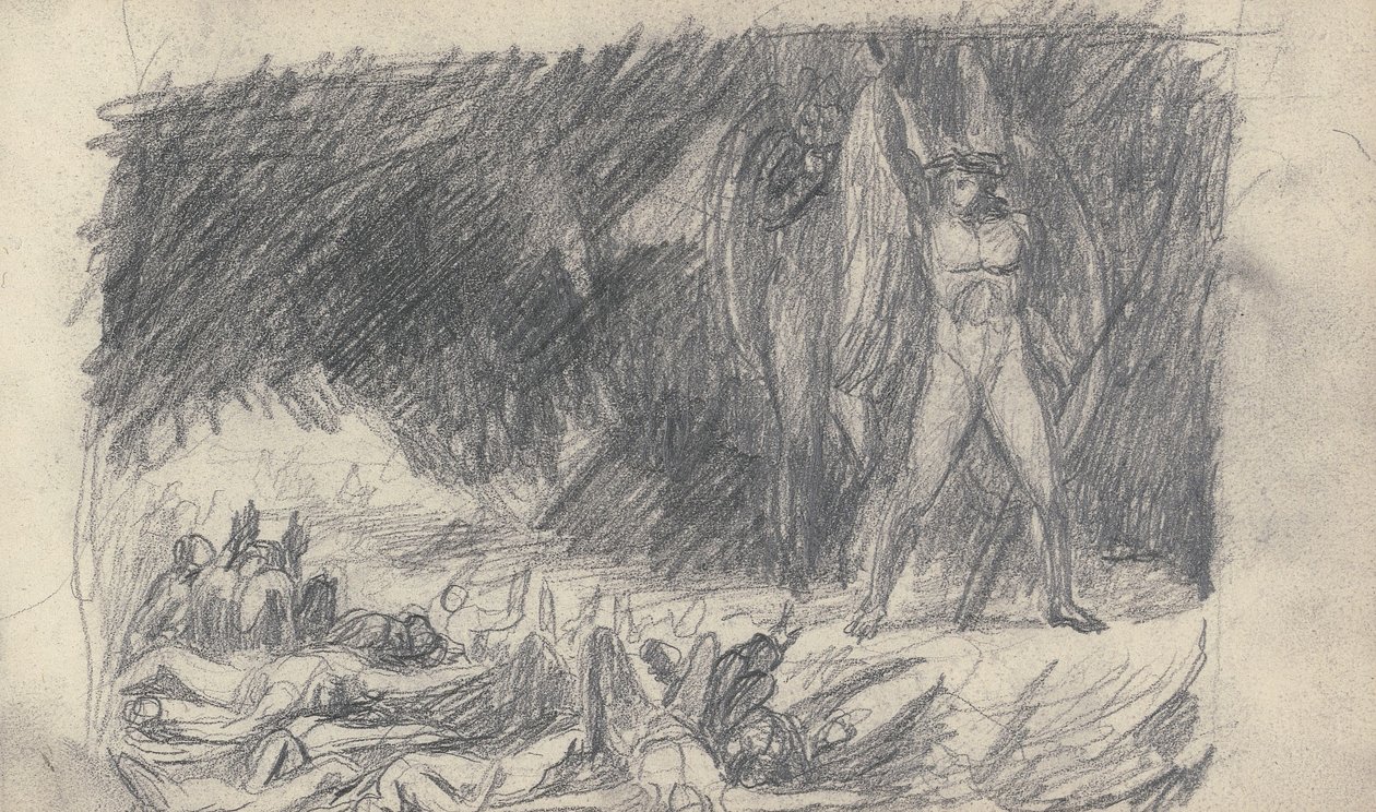 Sketchbook Drawing by George Romney