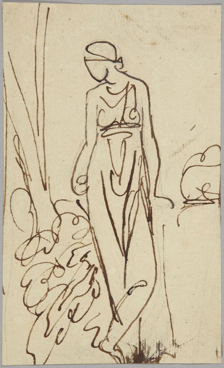 Standing Female Figure, Portrait Study by George Romney