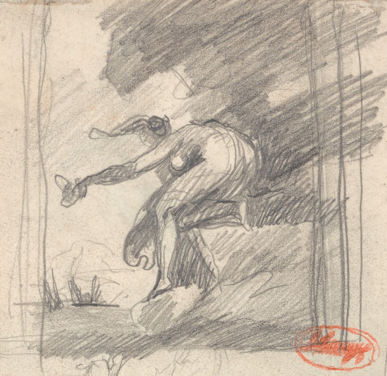 Study for Susan, When the Seas were Roaring by George Romney