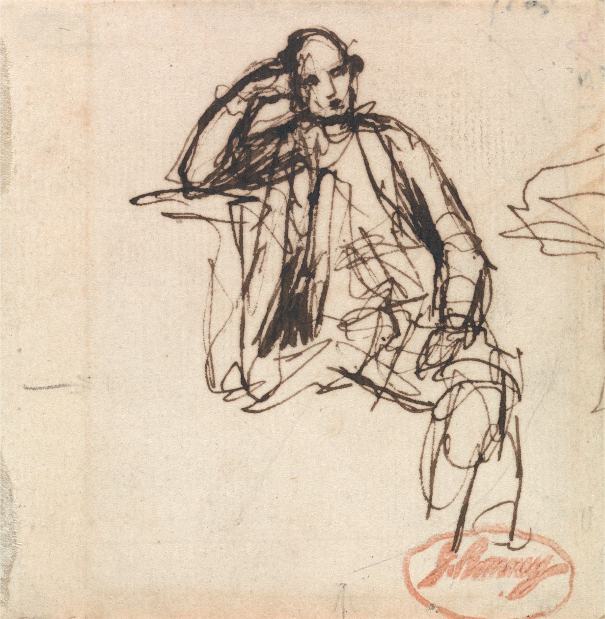 Study for a Portrait of a Seated Man by George Romney