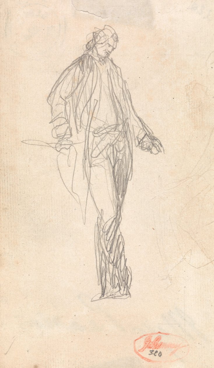 Study for the Figure of Major Thomas Pearson by George Romney