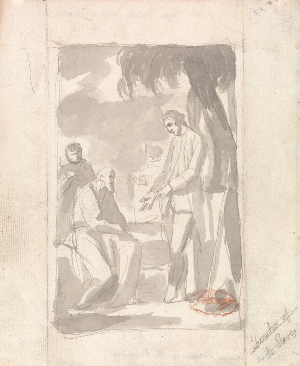 Study for the Portrait of Major Thomas Pearson and the Brahmin by George Romney