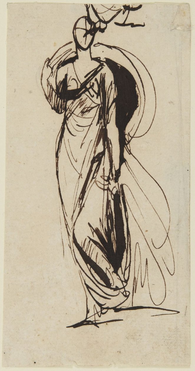 Study for the Portrait of Viscountess Bulkeley by George Romney