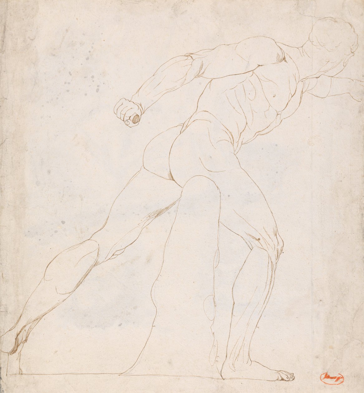 Study of the Borghese Gladiator by George Romney