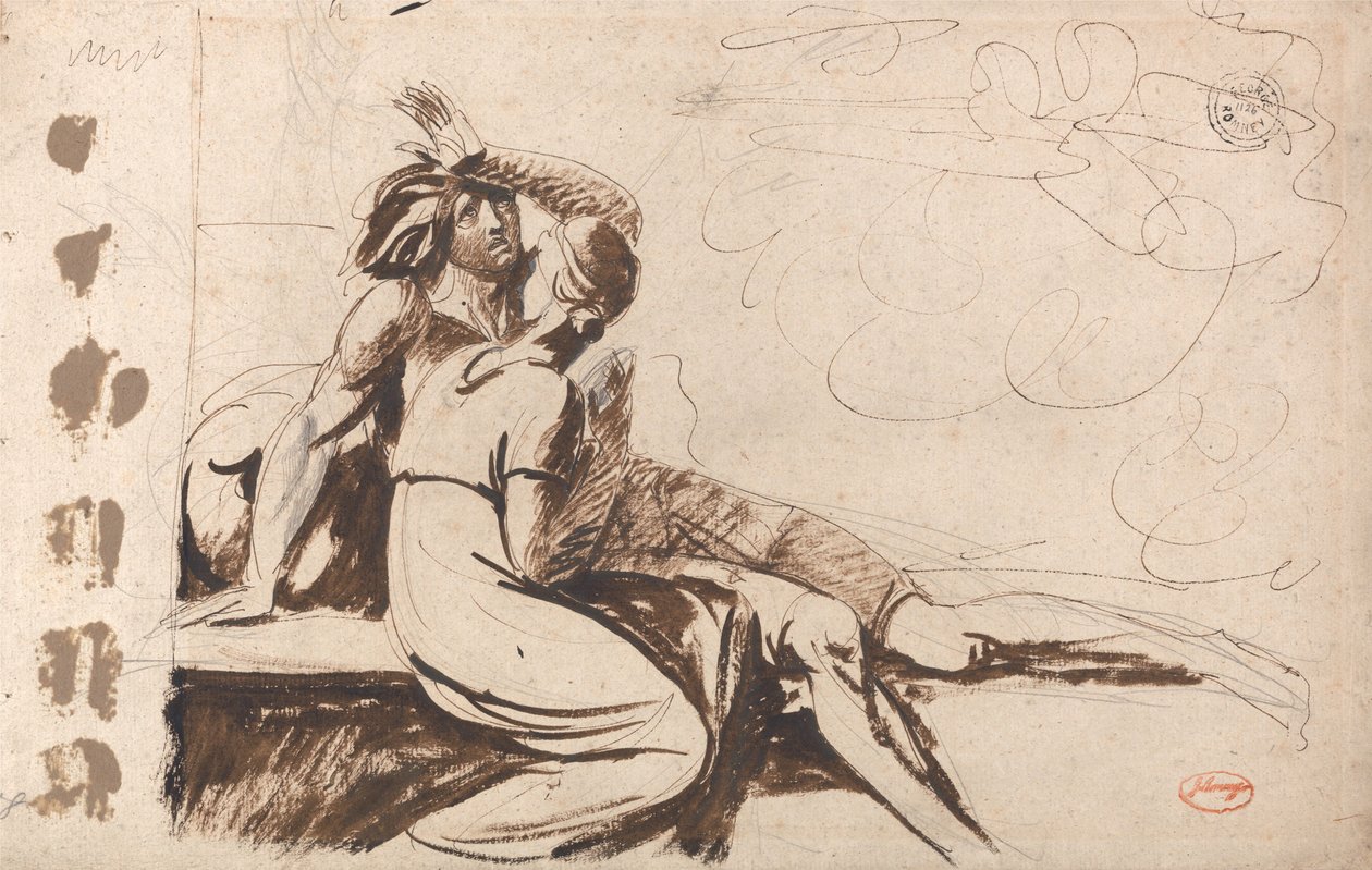 Two Lovers (Man Awakening from a Dream) by George Romney