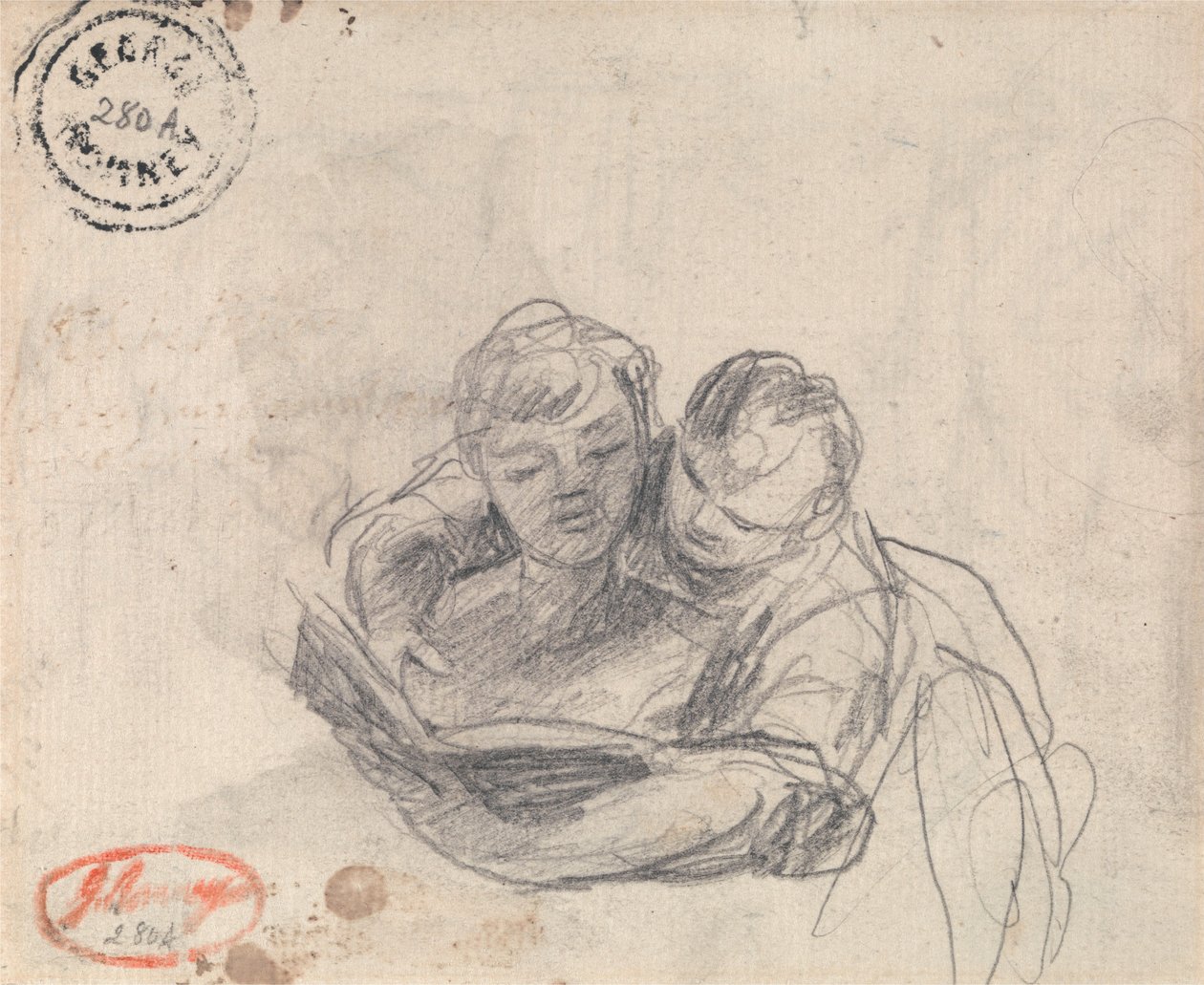 Woman Teaching a Child to Read by George Romney